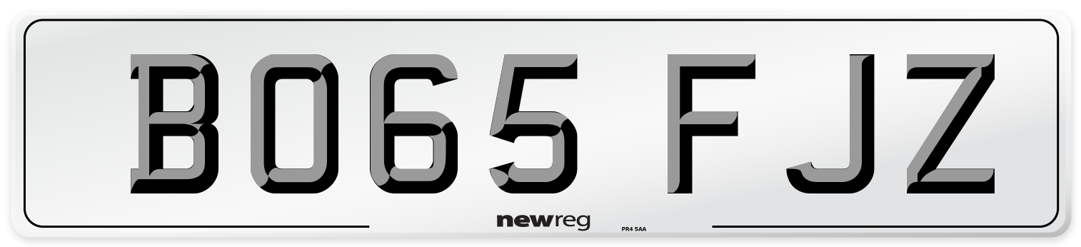 BO65 FJZ Number Plate from New Reg